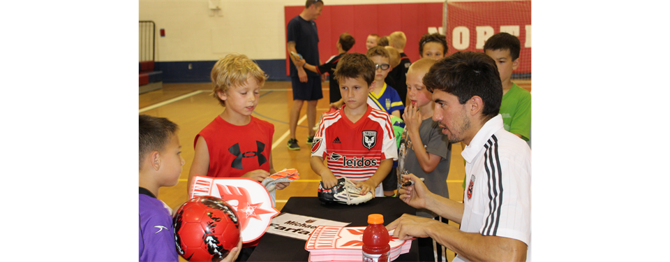 DC United Visits Patriot Soccer Camp